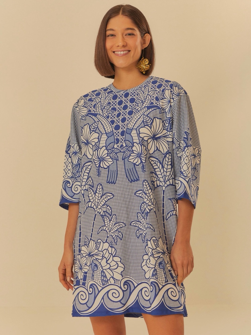 FARM Rio Big Amazônia Ribeirinha Dress